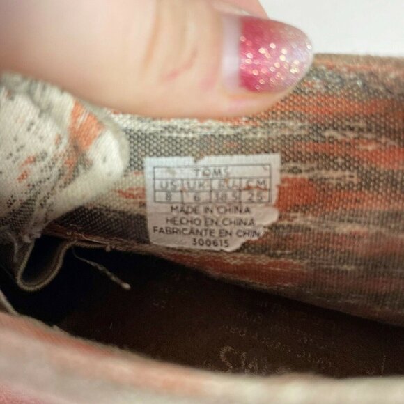 TOMS Womens Lace Up Desert Wedge Bootie Heels Taupe Sz 8 Suede Leather 300615 - Picture 7 of 8